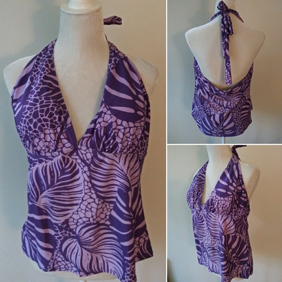 Jaclyn Smith Other - Jaclyn Smith tikini bikini top size 20 Purple